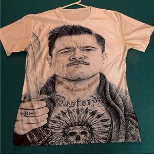 Men's Graphic Short-Sleeve Shirt tattooed Brad Pitt from inglorious Bastards
